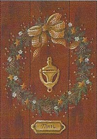 Christmas Wreath Garden Flag 12x18