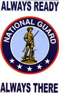 National Guard Applique Garden Flag 13.5x18