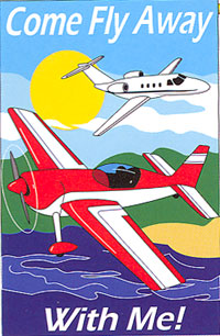 Come Fly Away Applique Flag 28x44