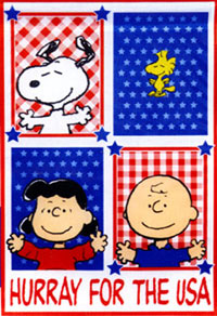 Snoopy Woodstock Flags Snoopy Woodstock Garden Flags And