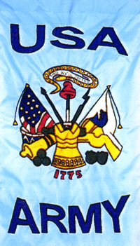 Army Applique Flag 28x48